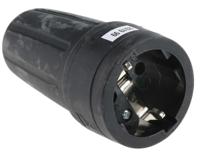 849-6096 RS PRO German Mains Sockets, 16A Black, Cable Mount Rubber Screw, 250 V