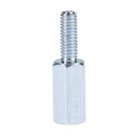806-6572 RS PRO Standoff, M3 x M3 Thread, 15mm Body, Steel, Male/Female, 8mm Stud