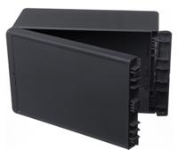 96036364-b-261712-abs-7024 Bopla Bocube Series Graphite Grey ABS Enclosure, IP66, IP68, Graphite Grey Lid, 271 x 170 x 120mm