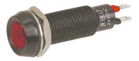 677-501-23 Marl Red Panel Mount Indicator, 24 → 28V dc, 8.1mm Mounting Hole Size, Solder Tab Termination