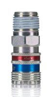 c103202155 CEJN Brass, Stainless Steel Male Pneumatic Quick Connect Coupling, R 1/2 Male Threaded