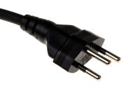 123-0949 RS PRO Straight IEC C15 Socket to Straight Type J Swiss Plug Power Cord, 2m
