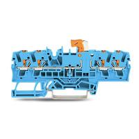2202-1874 WAGO  TOPJOB S Series Blue, 2.5mm², 1-Level, Push In Termination, ATEX, CSA, IECEx