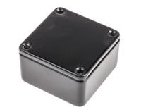 158-5305 RS PRO Black Die Cast Aluminium Enclosure, IP54, Black Lid, 50 x 50 x 31mm