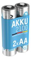 5030992 Ansmann MaxE AA NiMH Rechargeable AA Batteries, 2.1Ah, 1.2V - Pack of 2