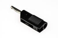 930435100 Hirschmann Test & Measurement Black Male Banana Plug, 4 mm Connector, Screw Termination, 30A, 60V dc, Nickel Plating