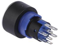 175-8228 RS PRO Illuminated Push Button Switch, Momentary, Panel Mount, 22.2mm Cutout, DPDT, Green LED, 250V ac, IP65