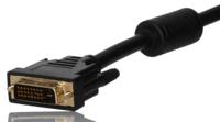 266-8477 RS PRO, Male DVI-D Dual Link to Male DVI-D Dual Link  Cable, 1mBlack sheathFoil shielding