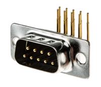 528-3654 RS PRO 9 Way Right Angle Through Hole D-sub Connector Plug, 2.77mm Pitch
