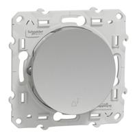 s530246 Schneider Electric Grey Push Button Light Switch, 1 Gang, Odace