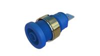 972356202 Hirschmann Test & Measurement Blue Female Banana Socket, 4 mm Connector, Tab Termination, 32A, Nickel Plating