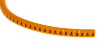 812-1423 RS PRO Snap On Cable Markers, Black on Orange, Pre-printed "A", 4 → 5mm Cable