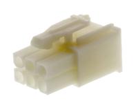 172168-1 TE Connectivity, Mini-Universal MATE-N-LOK Male Connector Housing, 4.2mm Pitch, 6 Way, 2 Row
