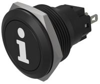 82-69511000b004 EAO Series 82 Series Push Button Switch, Momentary, Flush Mount, 22mm Cutout, SPST, SPST, IP65, IP67