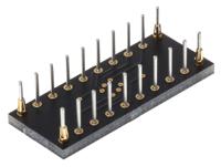 w9576rc Winslow Straight Through Hole Mount 0.5 mm, 2.54 mm Pitch IC Socket Adapter, TSSOP 20 to DIP 20