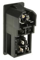 811-7229 RS PRO C14 Snap-In IEC Connector Male, 6A, 250 V, Fuse Size 5 x 20mm