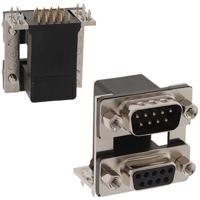 178-025-513r571 Norcomp 178 25 Way Right Angle Through Hole D-sub Connector Socket, 2.77mm Pitch, with 4-40 StandOffs/Board Lock