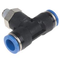 qst-18-10 Festo QS Series Tee Threaded Adaptor, Push In 10 mm to Push In 10 mm, Threaded-to-Tube Connection Style, 190667
