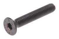292-451 RS PRO Black, Self-Colour Steel Hex Socket Countersunk Screw, DIN 7991, M4 x 25mm
