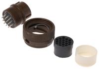 kpt06f14-19s ITT Cannon, KPT, Copper Alloy 19 Way Cable Mount MIL Spec Circular Connector Receptacle, Socket Contacts,Shell Size 14,
