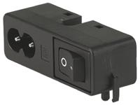 cmf1111112 Schurter C8 Right Angle Panel Mount IEC Connector Male, 2.5A, 250 V