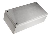 842-8324 RS PRO Unpainted Stainless Steel Terminal Box, IP66, 400 x 200 x 120mm