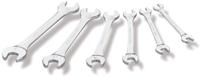 10n-j6p SAM 6-Piece Open Ended Spanner Set, 8 x 9 → 18 x 19 mm, Chrome Vanadium Steel