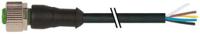 7000-12241-6191000 Murrelektronik Limited Female 5 way M12 to Connector Cable, 10 m