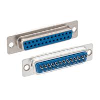 sd25s L-Com SD25 25 Way Screw D-sub Connector Socket, 2.77mm Pitch, with Jack Screw