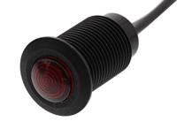 oxlclh10012acfl30al Oxley Red Panel Mount Indicator, 12V ac, 10.2mm Mounting Hole Size, Lead Wires Termination, IP66
