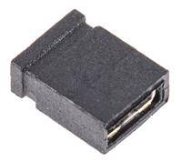 aksctg-black ASSMANN WSW Jumper Female Straight Black Closed Top 2 Way 1 Row 2.54mm Pitch