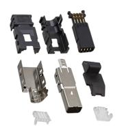 2201855-2 TE Connectivity, Type I Cable Mount Mini I/O Connector Plug, 8 Way, Shielded