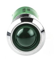211-279 RS PRO Green Panel Mount Indicator, 12V dc, 14mm Mounting Hole Size, Solder Tab Termination
