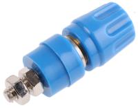930103102 Hirschmann Test & Measurement 35A, Blue Binding Post With Brass Contacts and Nickel Plated