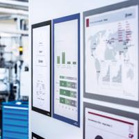 486803 Durable MagneticDURAFRAME® MAGNETIC Red A3 Metal Information Frame, 446mm Height, 325mm Width