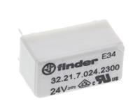 322170242300 Finder PCB Mount Power Relay, 24V dc Coil, 6A Switching Current, SPST