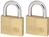 53967 ABUS Key Weatherproof Brass Padlock, 6.5mm Shackle, 25mm Body