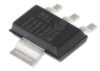 mcp1703-3302edb Microchip MCP1703-3302E/DB, 5-Channel Low Dropout Voltage, Voltage Regulator, 250 mA, 3.3 V, SOT-223 3-Pin