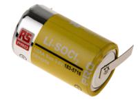 183-5716 RS PRO Lithium Thionyl Chloride 3.6V, 1/2 AA Battery