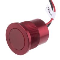 898-7703 RS PRO Red Panel Mount Indicator, 22mm Mounting Hole Size, Lead Wires Termination, IP67