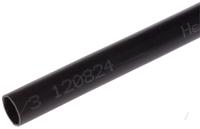 323-10120-mu47-123-po-x-bk HellermannTyton Heat Shrink Tubing, Black 12mm Sleeve Dia. x 1m Length 4:1 Ratio, MU47 Series