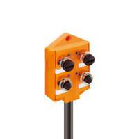 60644 Lumberg Automation 606 Series Sensor Box, M12, 5m cable, 4 way, 4 port