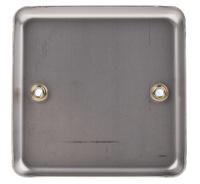 k3330bss MK Electric 1 Gang Stainless Steel Blanking Plate