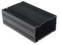 185-3209 RS PRO Black Anodised Aluminium Instrument Case, 165 x 105 x 61mm
