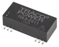 tes-3-2411 TRACOPOWER TES 3 DC-DC Converter, 5V dc/ 600mA Output, 18 → 36 V dc Input, 3W, Surface Mount, +85°C Max Temp