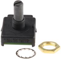 ecw0j-b24-ac0006l Bourns 6 Pulse Incremental Mechanical Rotary Encoder with a 6.35 mm Plain with Slot Shaft (Not Indexed), Panel Mount