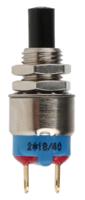 9633ncdb APEM Push Button Switch, Momentary, Panel Mount, 6.5mm Cutout, SPST, 30V dc