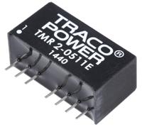 tmr-2-0511e TRACOPOWER TMR 2E DC-DC Converter, 5V dc/ 400mA Output, 4.5 → 9 V dc Input, 2W, Through Hole, +85°C Max Temp