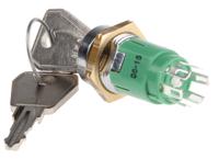irl-5-k-s-2-rs Lorlin Key Switch, DPDT, 1 A @ 24 V dc 2-Way Common-Key