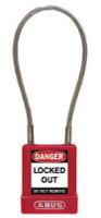 7640-cab-20-rouge ABUS Key Weatherproof Aluminium Padlock, 7mm Shackle, 40mm Body